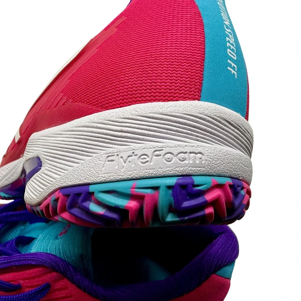Asics Solution Speed FF Tennis Shoes Pink Blue 1042A130 Women's Size 8 FlyteFoam